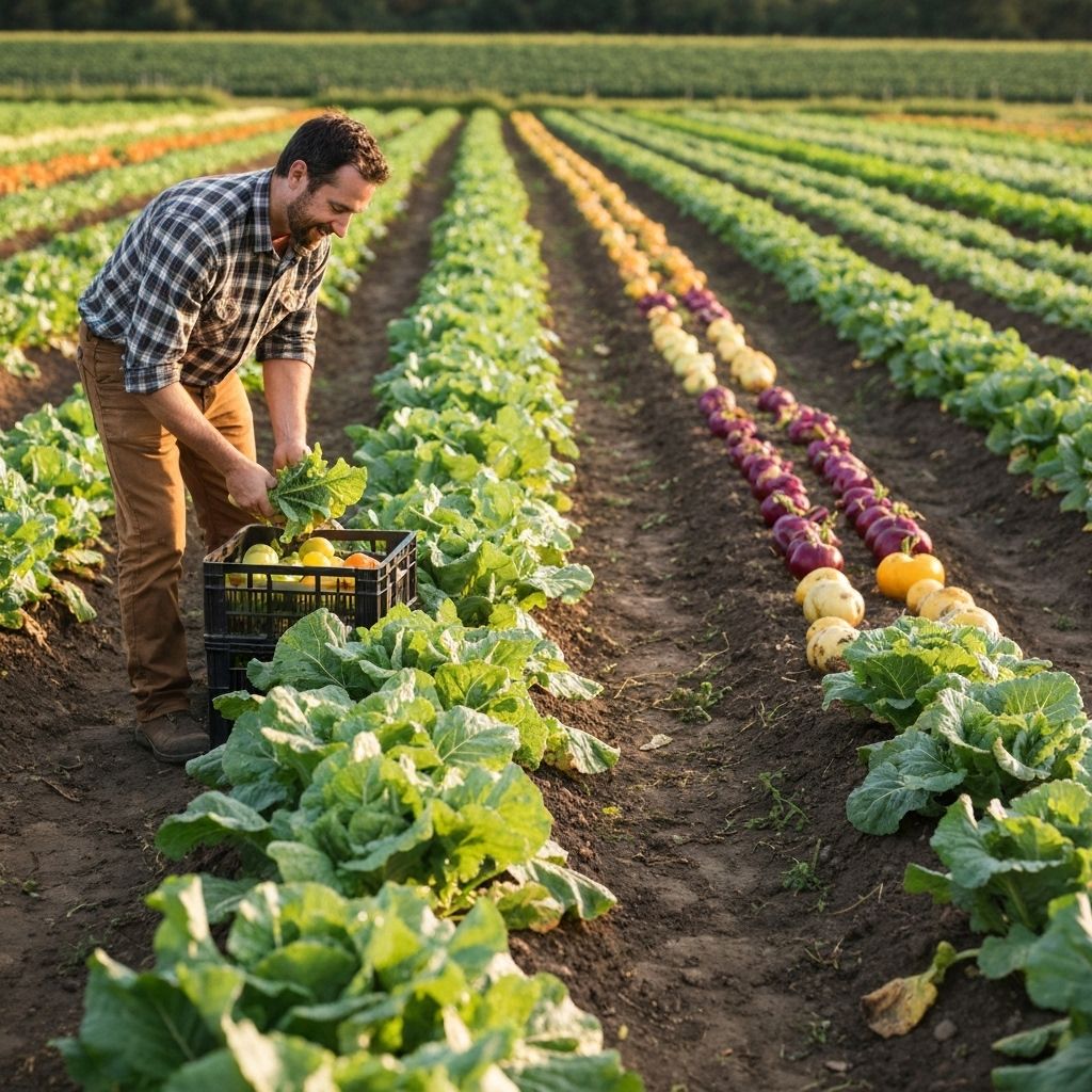 Farmer in field